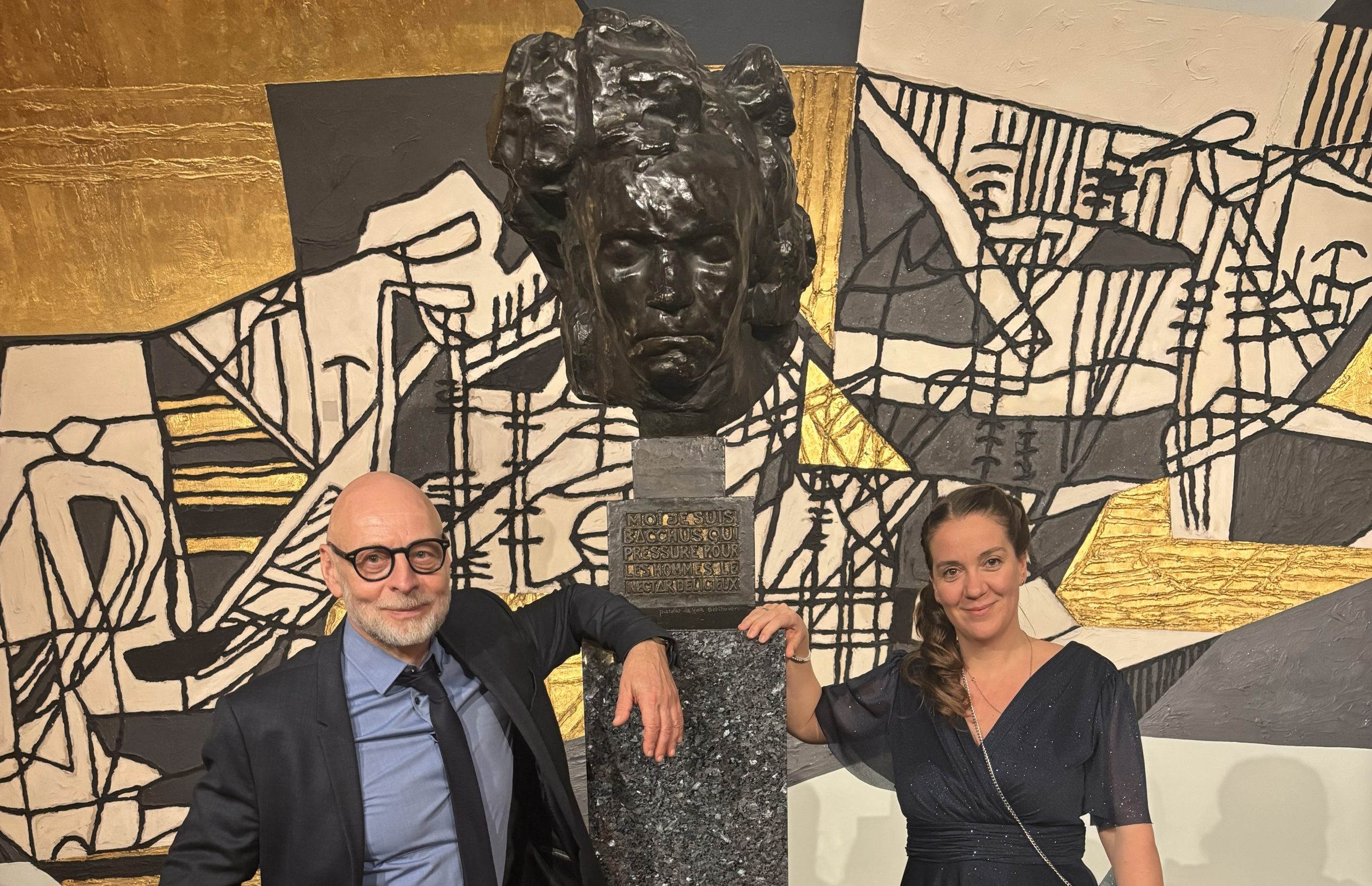 Olga Keil und Steffen Göbel bei der Eröffnung